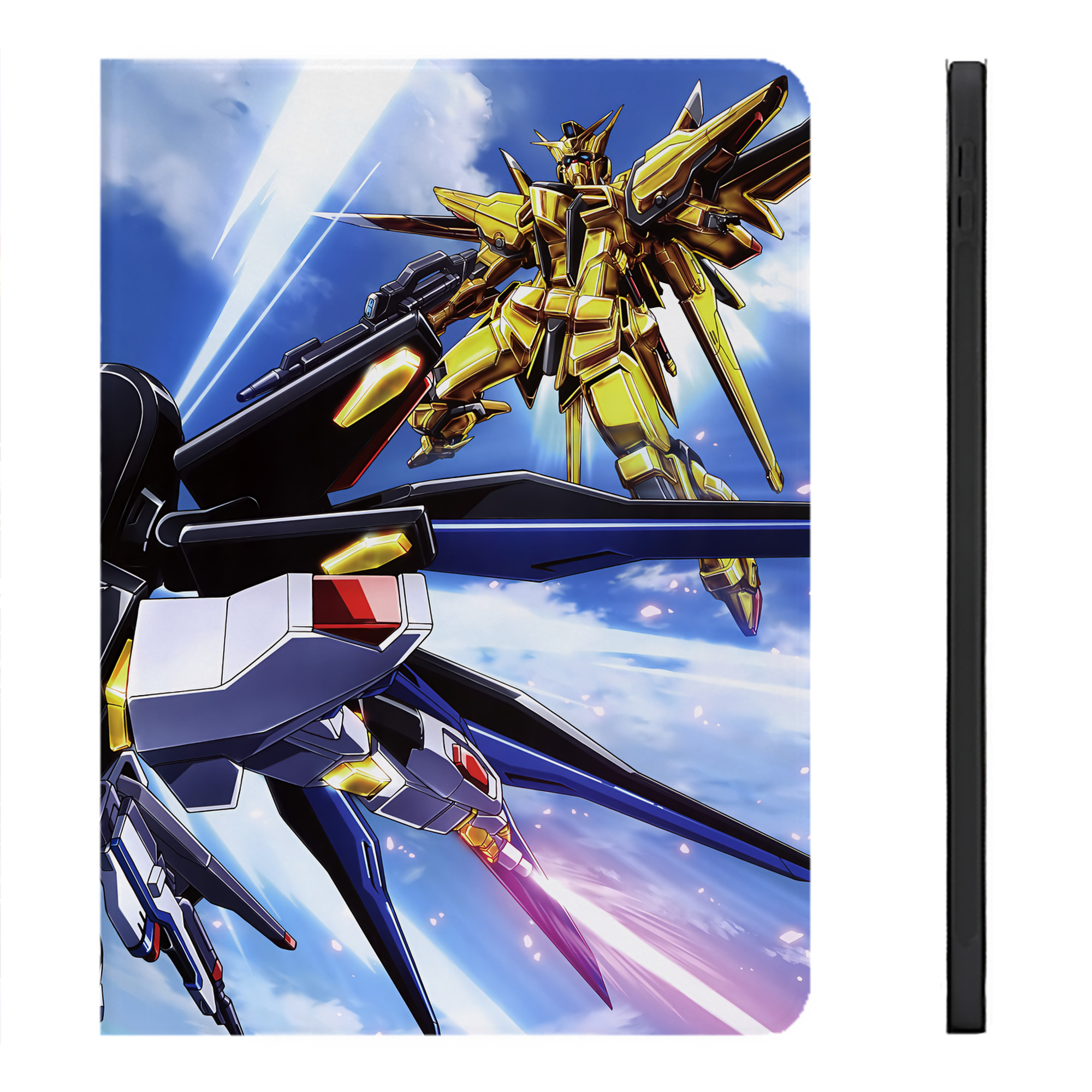 （画像用） 機動戦士ガンダム Mobile Suit Gundam IPadケース ペンホルダー付き ブックスタイルデザイン